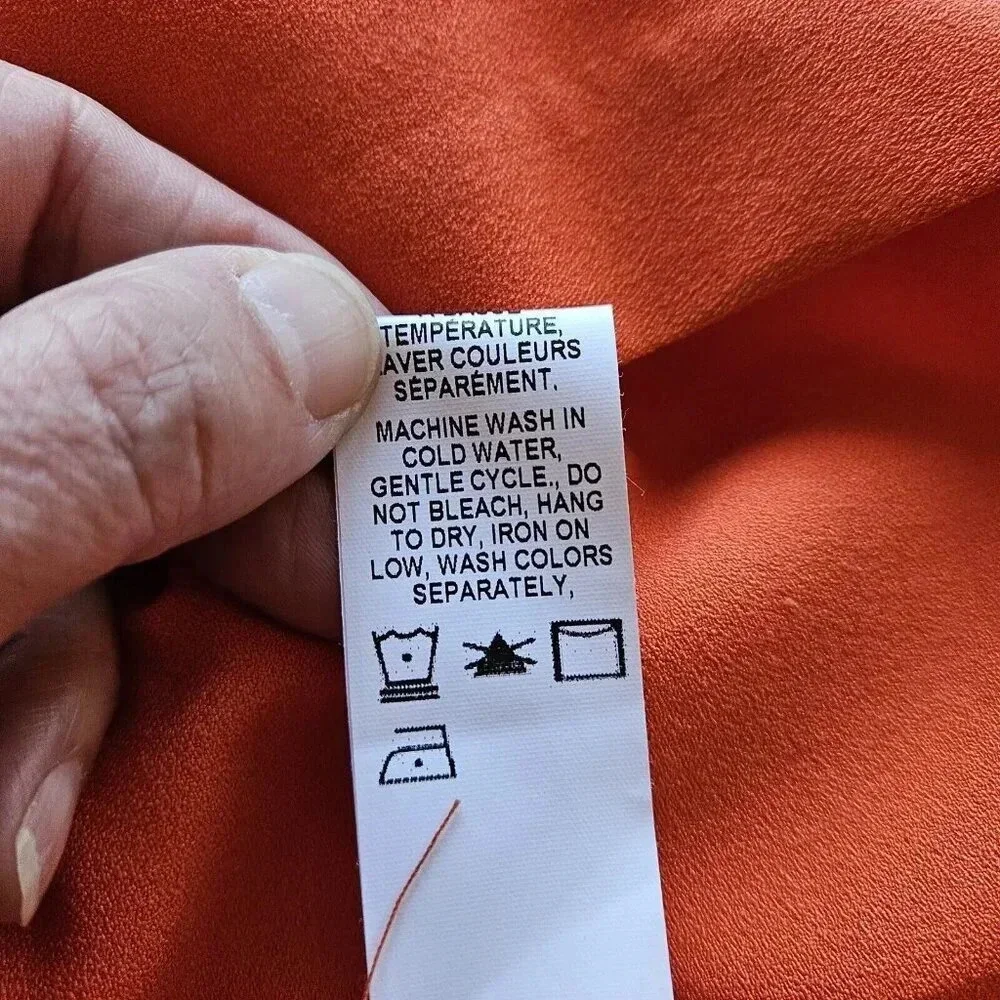 New With Tags Conrad C Collection Orange Cap Sleeve Side Tie Sheath Dress Size 8